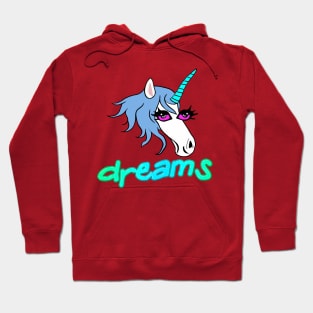 Magical Damp Dream Unicorn Skull Master Imagination overload Psychic Horse Play Hoodie